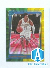 2021-22 Donruss Aaron Wiggins GREEN & YELLOW LASER Rated Rookie #241 SP